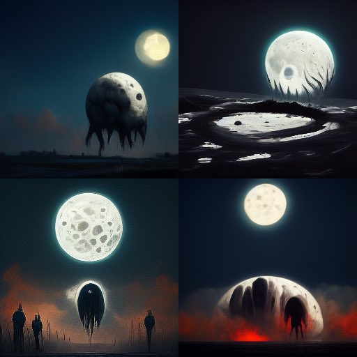 Creepy moon pictures