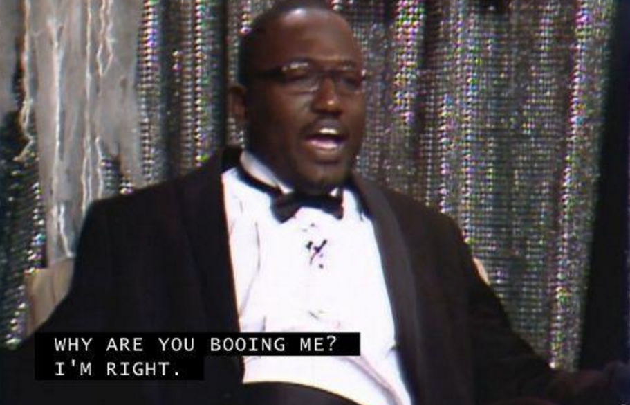Hannibal Burress saying “why are you booing me? I’m right”
